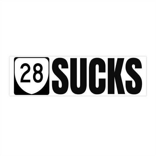 28 Sucks Bumper Sticker